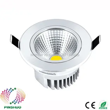 

(60PCS/Lot) Warranty 3 Years 100-110LM/W Dimmable LED Downlight COB LED Down Light 5W Recessed Ceiling Spotlight Bulb