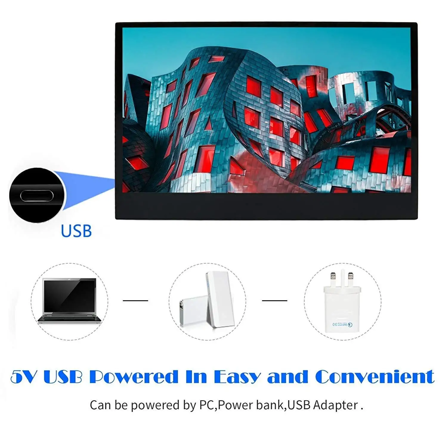 WIMAXIT M1330T2 13 3 дюйма портативный монитор ультратонкий FHD сенсорный дисплей 10 точек