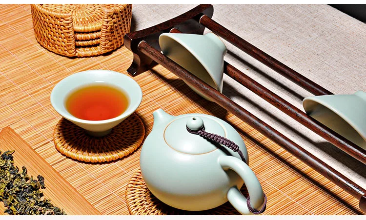 Японский дзен бамбуковые плетеные чайные коврики скатерти занавески покрытие стола чайный набор кунг-фу аксессуары домашний декор кофейная скатерть