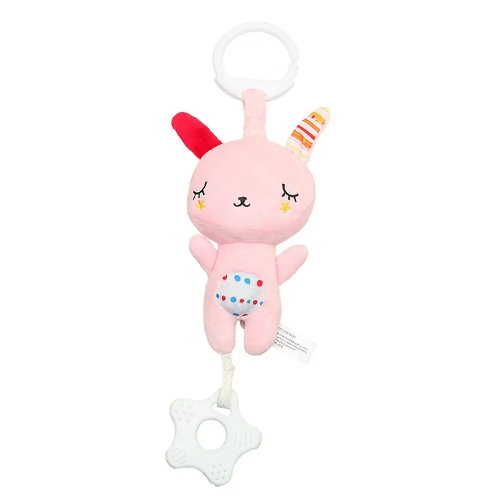 

Baby Multi-function Bear Rabbit Teether Pendant Plush Sound Music Toys Children's Hanging Rattle Toy