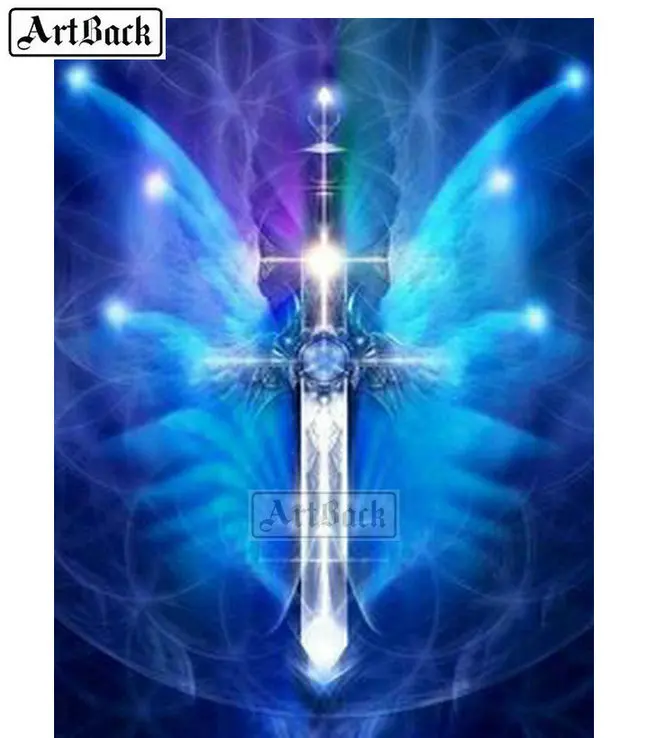 

Full square / round drill 5d diamond painting sword diamond embroidery 3d rhinestone mosaic decorative artwork