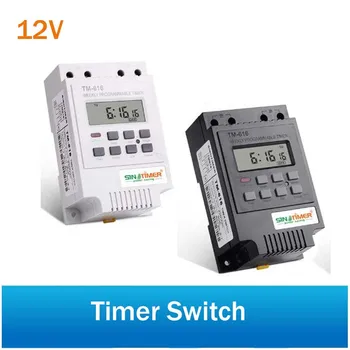 

SINOTIMER 30AMP Weekly Programmable Digital TIME SWITCH Relay Control Timer 12V Din Rail Mount, One Year Quality Guaranty