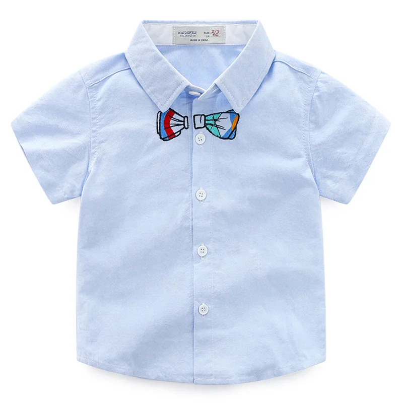 

2018 High Quality Casual Short Sleeve Boys's Shirt Summer Design Cotton linen baby Boys Tops clothes Blouses Camisa Masculina