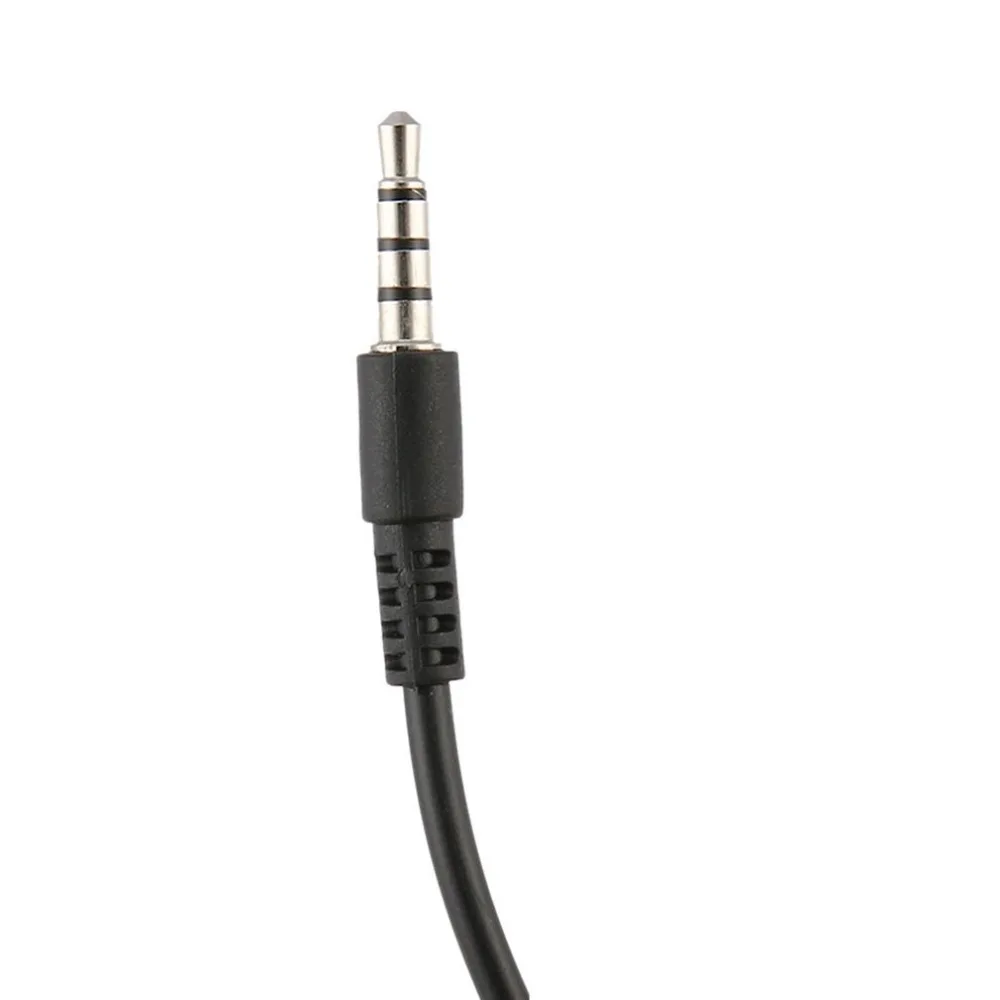Portable Surveillance Security Clear Iron Clip Spiral Tube Coiled Acoustic Air Tube Earpiece PTT for Smart Mobile Phones Black