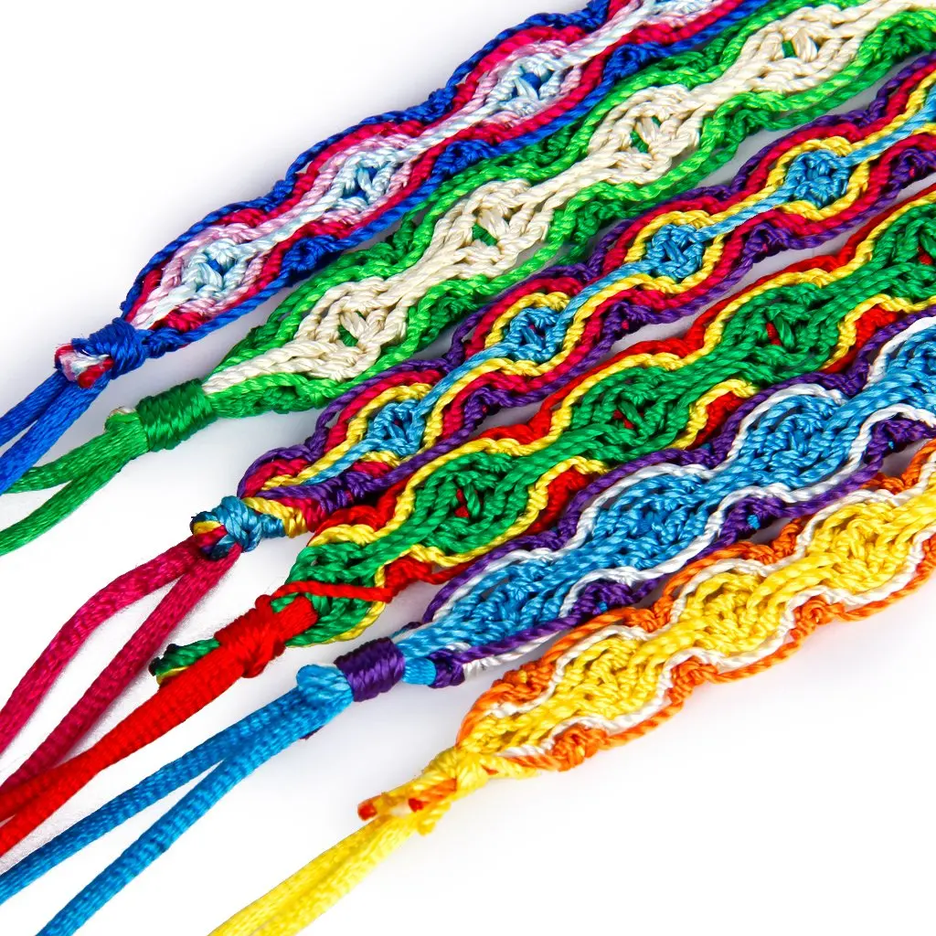 6pcs Colorful Braided Thread Friendship Bracelets Ankle Bracelet Aeproduct Getsubject