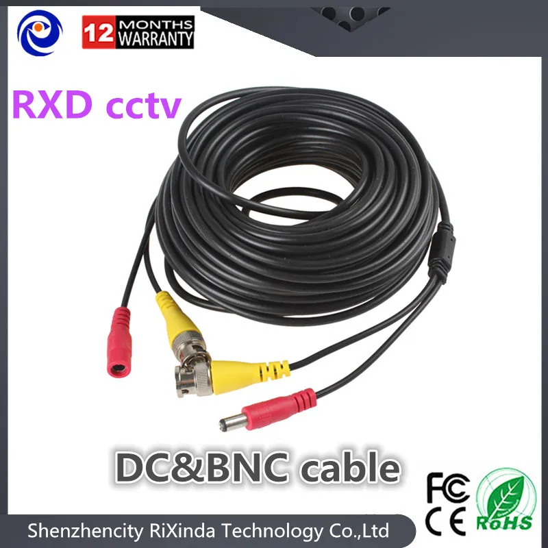  2017 video play and power supply wire BNC and DC 10m CCTV Extension Cable Plug Accessories for Secu - 32814321758