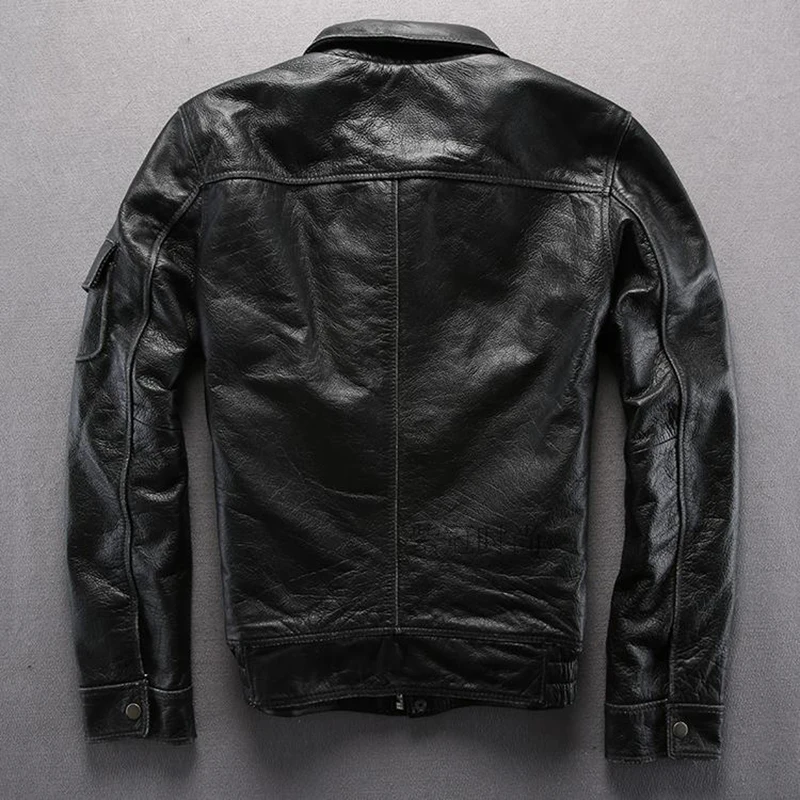 90% OFF READ THE DESCRIPTION ! men's genuine cow leather jacket vintage genuine cowhide leather G1 jacket S1441