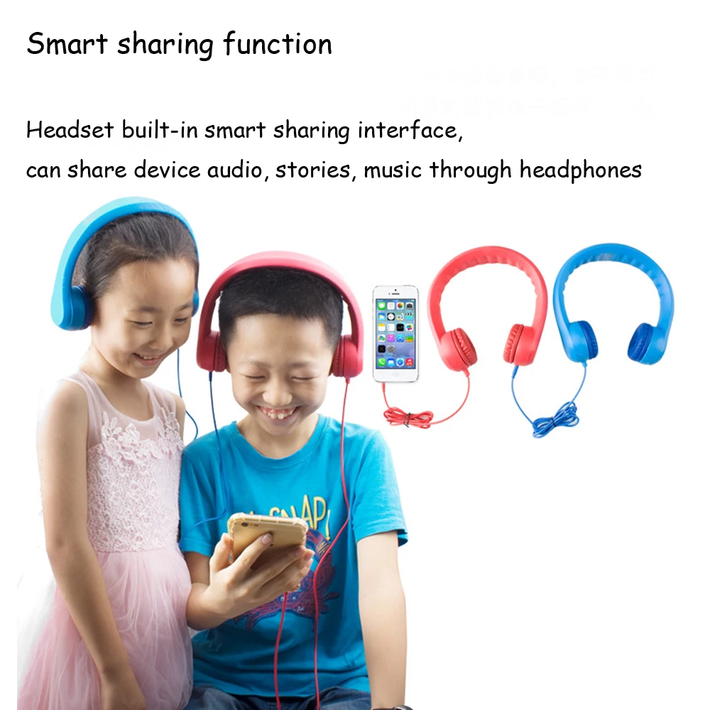 JINSERTA детские наушники милые с микрофоном Функция обмена для MP3 плеера смартфона