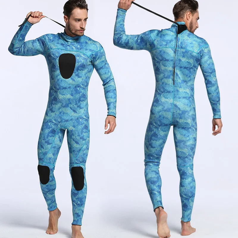 Профессиональные мужские неопреновые водолазные костюмы 3 мм, теплые, сохраняющие сыпь в стиле пэчворк, одежда для плавания с длинным рукавом, подводная охота с дыхательной трубкой