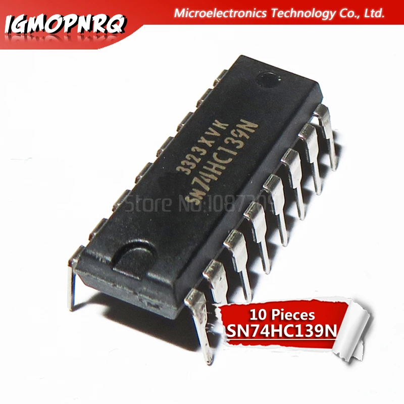 10 шт. SN74HC139N DIP16 SN74HC139 DIP 74HC139N 74HC139 Новый и оригинальный IC|Интегральные схемы| |