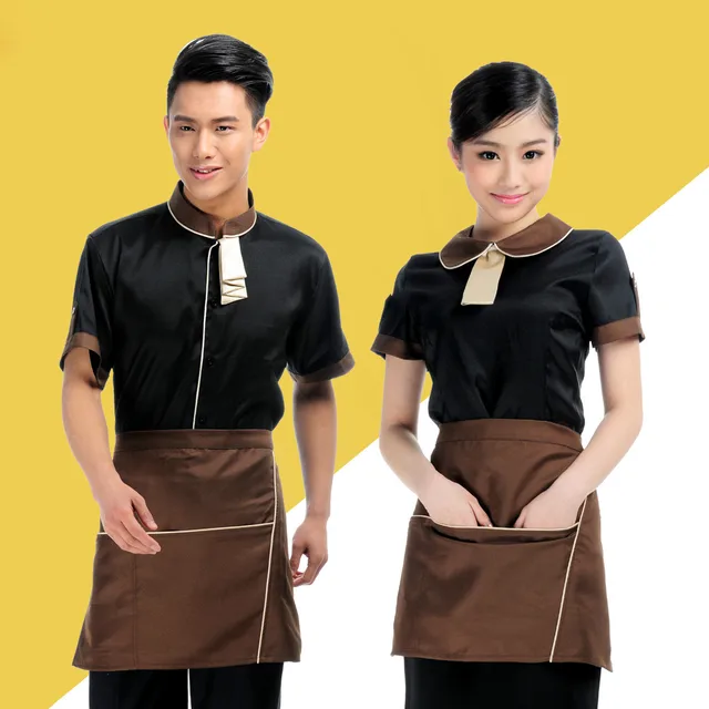 Buy New Restaurant Female Waiter Uniform Women Coffee Shop Waitress Uniform Men