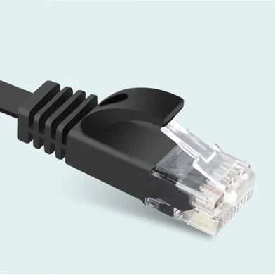 3M 10FT  Pure copper wire CAT6 Flat UTP Ethernet Network Cable RJ45 Patch LAN cable black white color