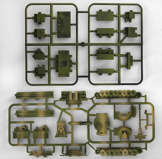 Немецкий Солдат Второй мировой войны Тигр пантера DIY 4D Assembe части 1/72 Танк модель набор игрушек