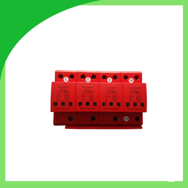 

Ly6-80 420V 80ka 4pole Lightning Connector Thunder Lightning Protector
