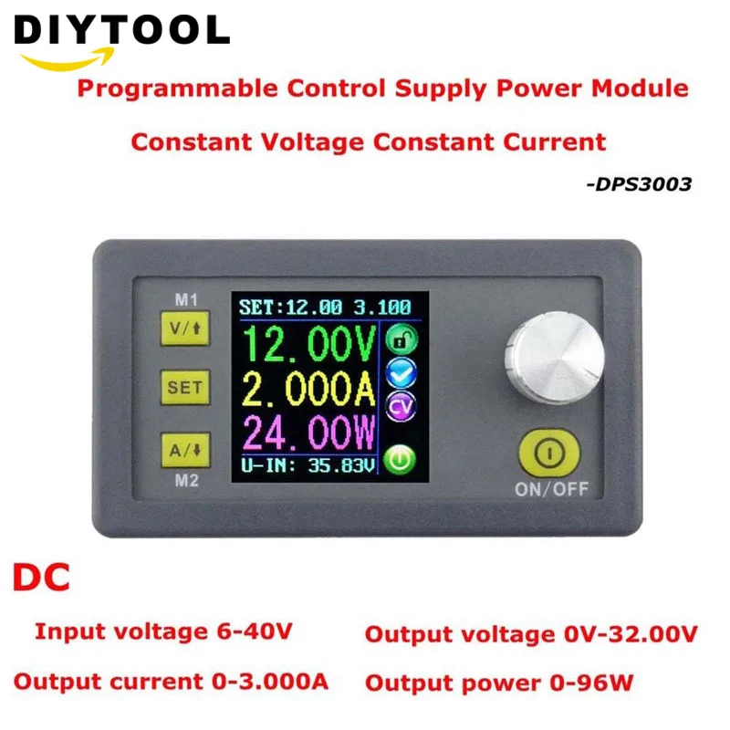 DPS3003 цифровой контроль источника питания 30 в 3 А регулируемое постоянное напряжение тестер постоянного тока Вольтметр постоянного тока регуляторы амперметра