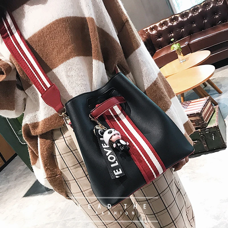 Women Bucket Handbag Female Cartoon Messenger Shoulder Bag Ladies Fashion Crossbody Bags Multiple Matching Styles Tote SS7208 (15)