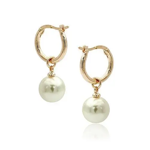 

14K Solid Gold Marke perfect round AAAA+ 10-11MM South Sea WHITE Pearl Earring