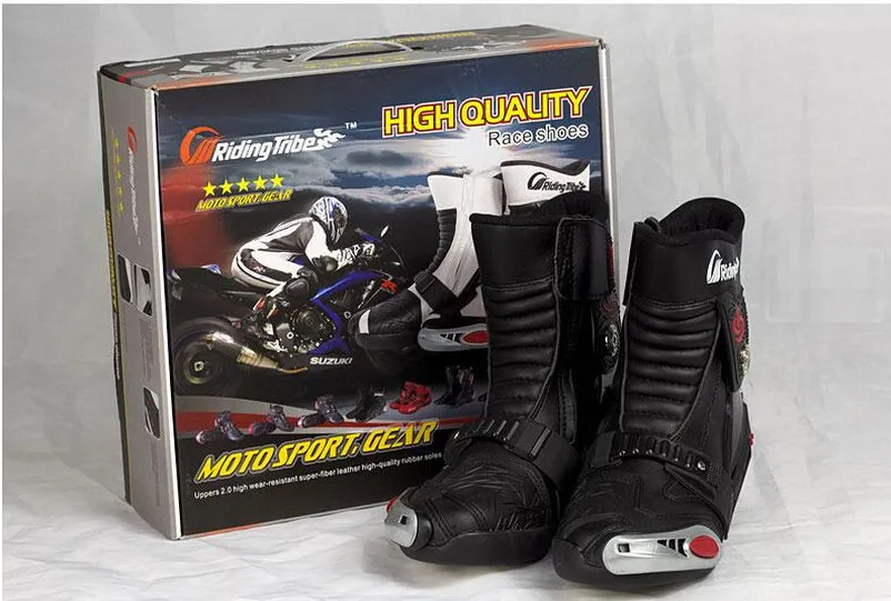 Fastrider за лодыжки мотоциклетные сапоги Байк Off-Road Racing обувь для верховой езды мото гоночные сапоги черный большой 45 черный