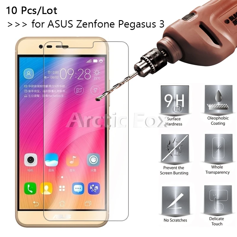 10 шт./лот 2.5D 0 26 мм 9H закаленное стекло для ASUS Zenfone Pegasus 3 X008 5 2 &quotЗащитная пленка