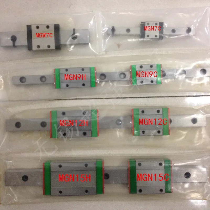 250mm MGN12 linear guide rail 2pc MGN MGN12C Blocks carriage CNC font b 3d b font