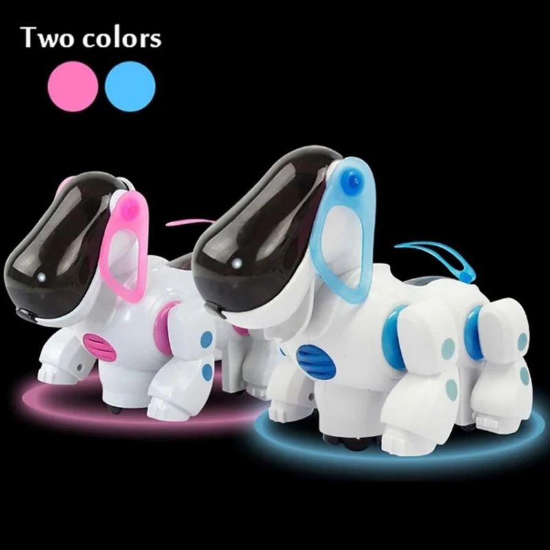 Smart Robot Electronic Walking Pet Educational Toy Cute Patrol Dog Puppy with Music Light for Children Kids Gifts