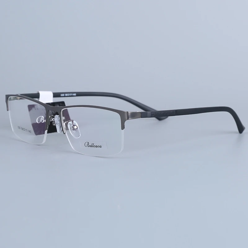 Bellcaca, оправа для очков, мужские очки, компьютерная близорукость, оптические очки по рецепту, прозрачные линзы, оправа для мужских очков, 030 - Цвет оправы: 030 Gun-gray