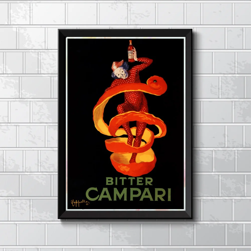 

Vintage Alcoholic Beverages Wine Beer Poster bitter campari Classic Canvas Paintings Wall Posters Stickers Home Decor Gift