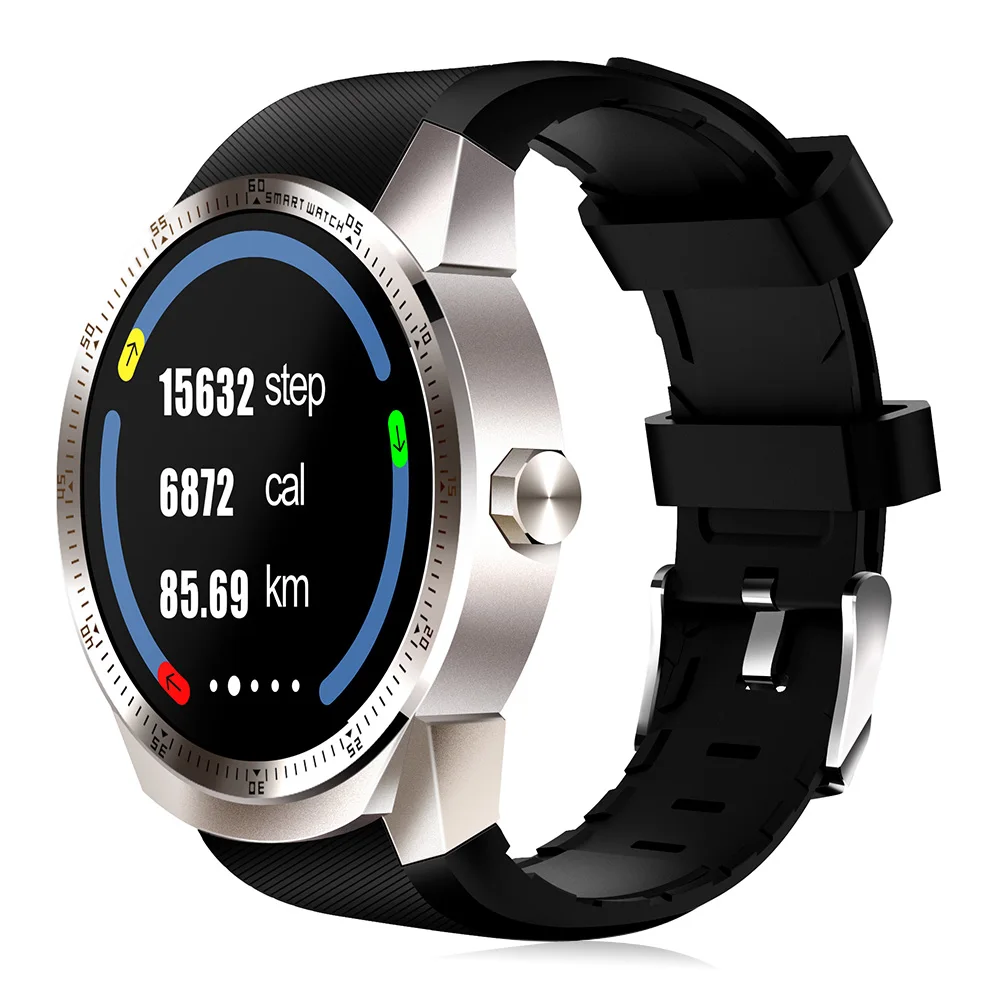 CACGO K98H 3g Смарт часы 1,3 дюймов Android 4,1 MTK6572A 1,2 ГГц двухъядерный 4 Гб rom IP54 Водонепроницаемый Bluetooth 3,0 gps - Цвет: Silver Universal
