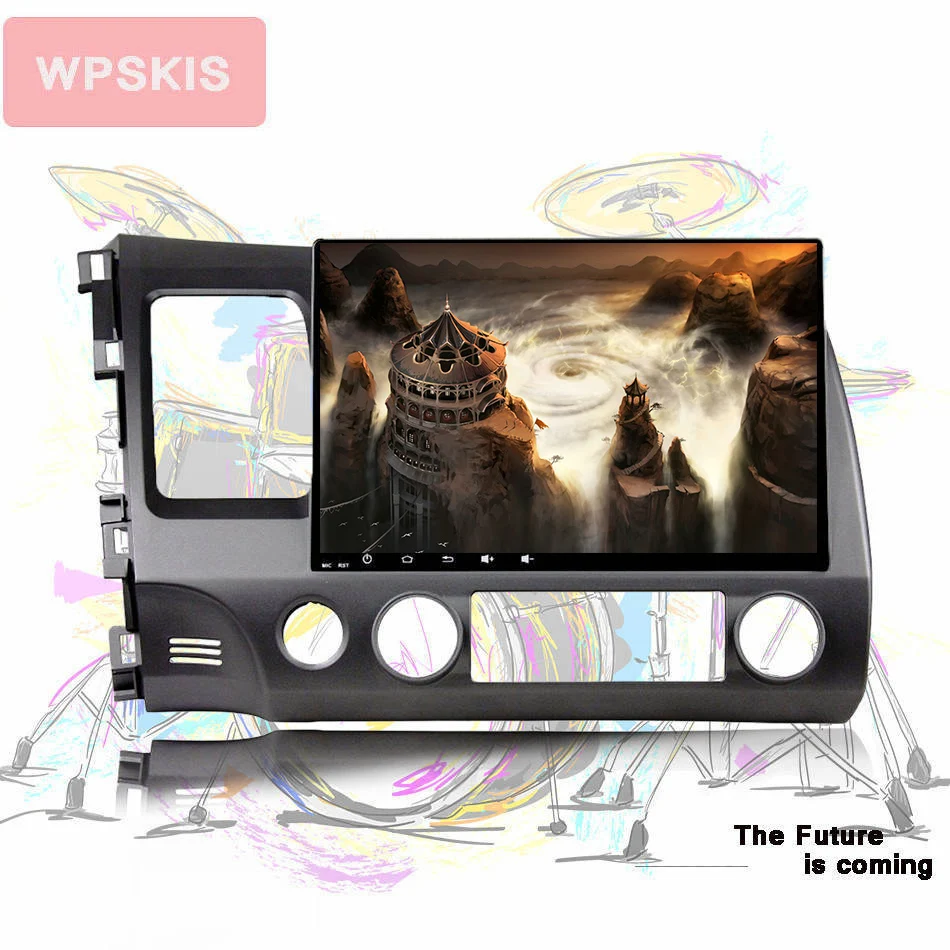 Octa core android 10.0 autoradio stereo music video dvd player for honda civic 2006-2011 with gps navi 3/4G WIFI mirror carplay