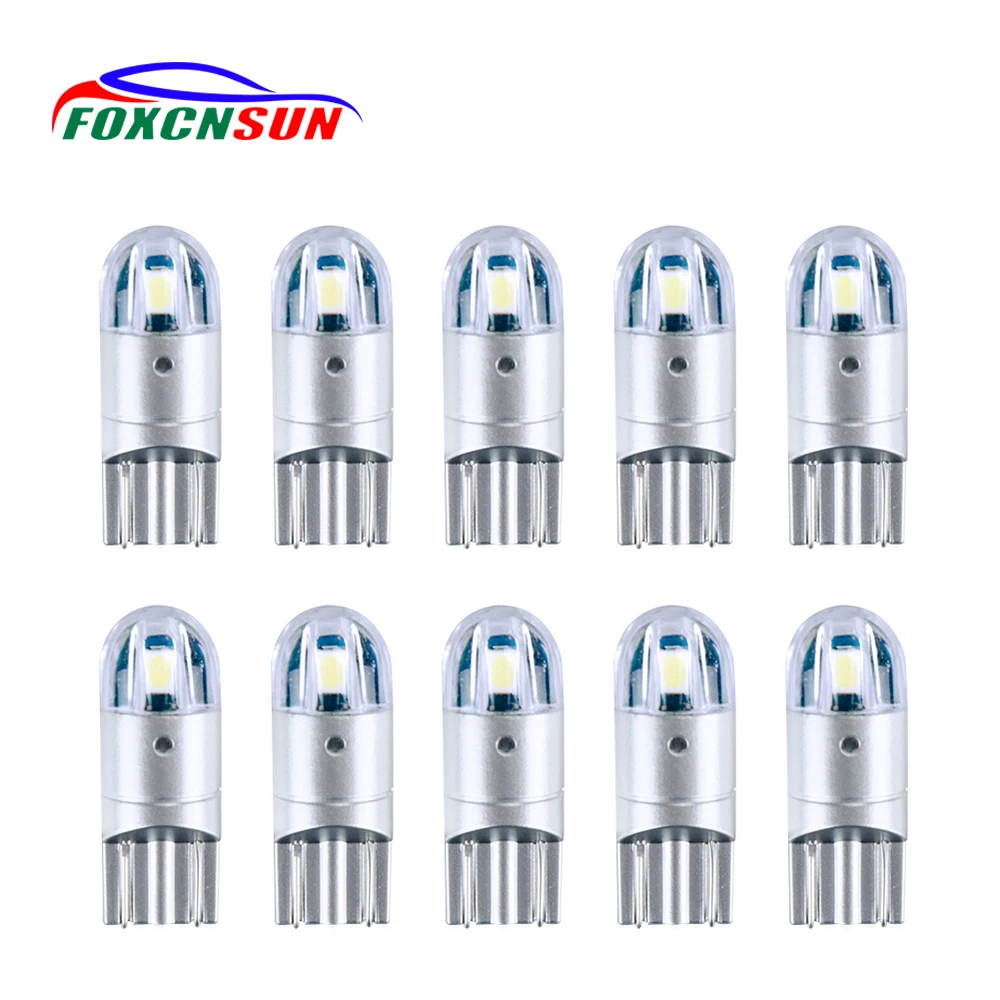 10 шт. T10 W5W 194 светодиодный автомобильный Светильник лампы 3030 SMD Авто Клин