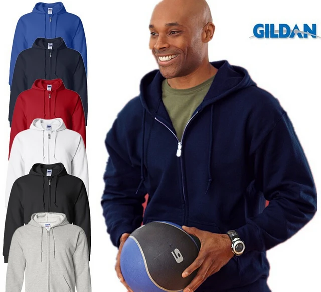 Gildan buena calidad marca sudaderas con capucha hombre
