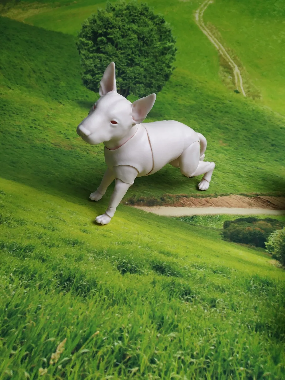 Bull dog puppy 1/6 points bjd doll doll cute pet free eyes - 5