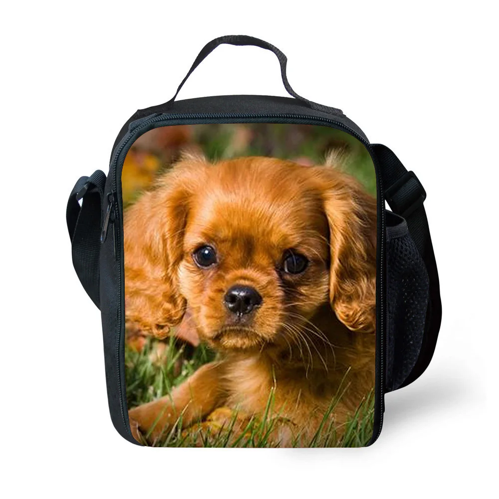 KWD Kids Lovely Dog Lunch Bag Cute Funny Puppy Print Fresh Cooler Custom Personalized Pet Lunchbox for Students Boys Girls Gift (6)