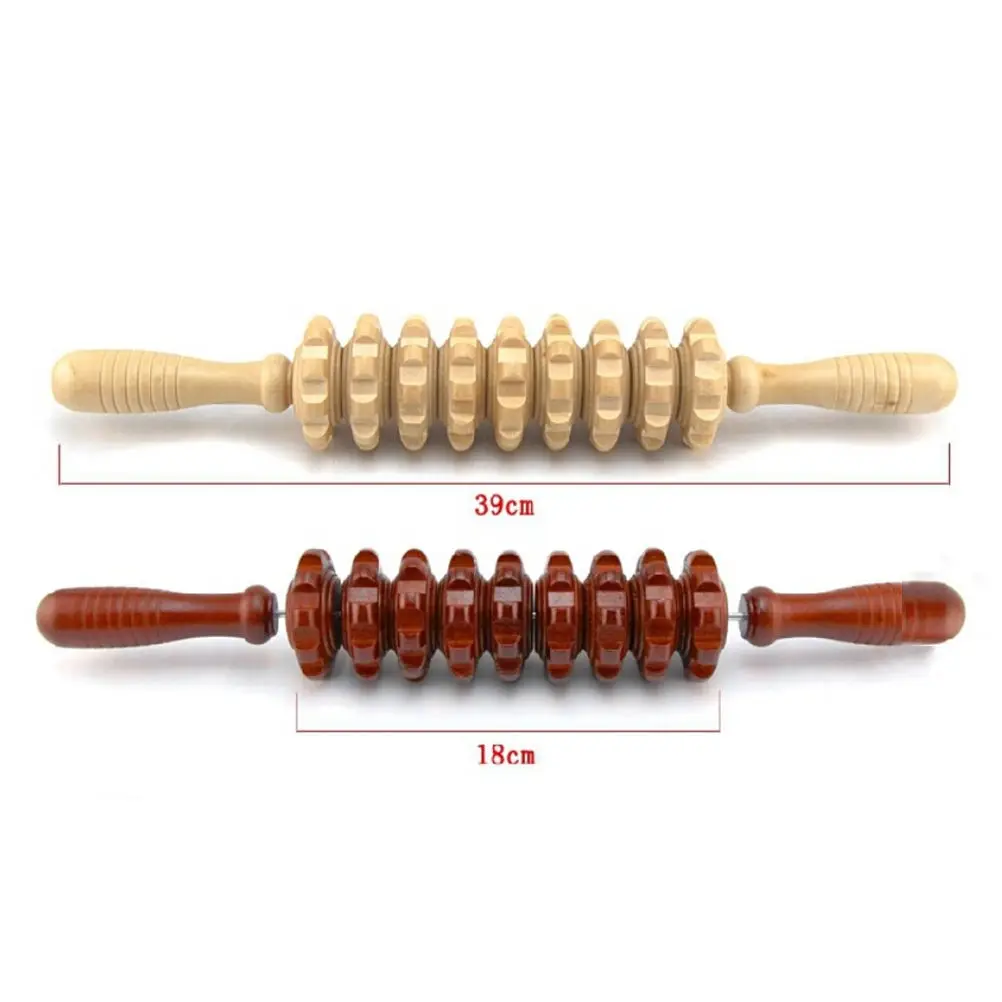1PC Gym Sports Full Body Muscle Massager Wood Roller Stick Trigger Point Recovery Tool Deep Relax Gear Massage Stick 2 Colors