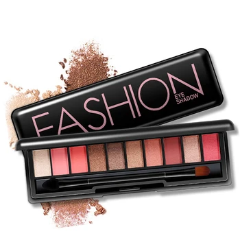 

BIOAQUA 10 Color Matte Diamond Glitter Matallic Eye Shadow Palette Easy To Wear Eyeshadow Cream Professional Make up Cosmetic