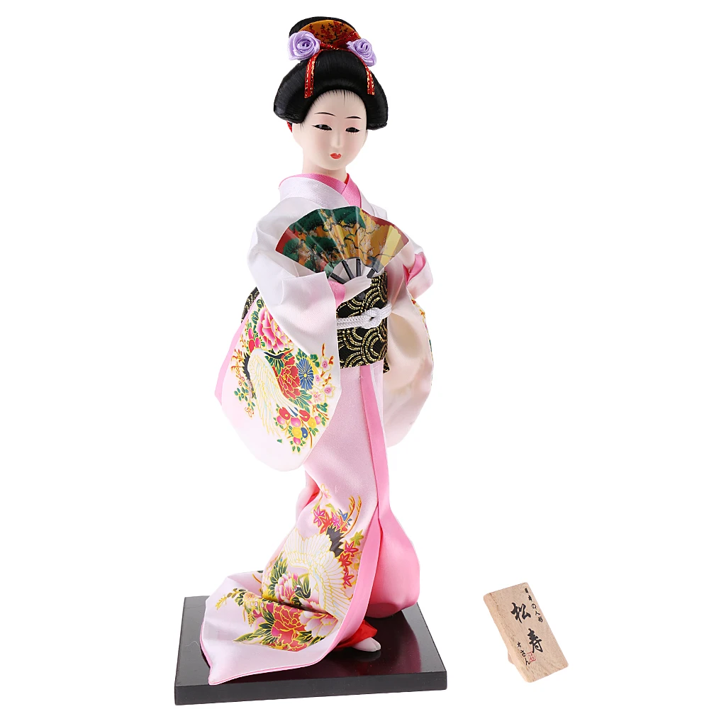 New Arrivals Japanese Geisha Kimono Doll Ornaments Crafts Home Decoration Collectibles Birthday Xmas Gift for Kids Children