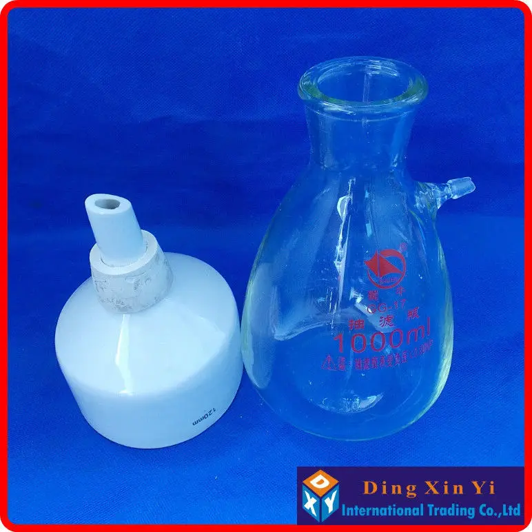 1000ml suction flask+120mm buchner funnel,Filtration Buchner Funnel Kit,With Heavy Wall Glass Flask,Laboratory Chemistry