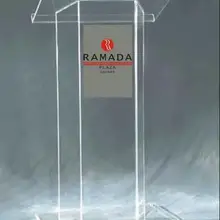 Современный акриловый Подиум с прозрачным креплением, дисплеи, акриловая церковная кафедра, поверхностные трубы на заказ, подиум церковный Размер