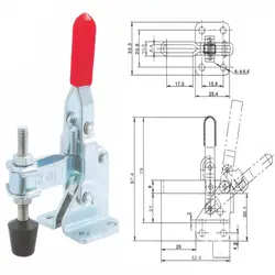 LIXF 2 предмета 50 кг 110 кг u-бар фланец 101A плотника зажим с вертикальной base