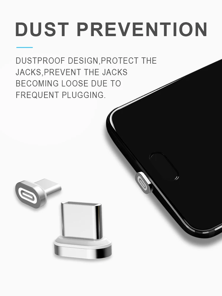 Адаптер с магнитным зарядным устройством типа C для samsung iPhone Xiaomi huawei