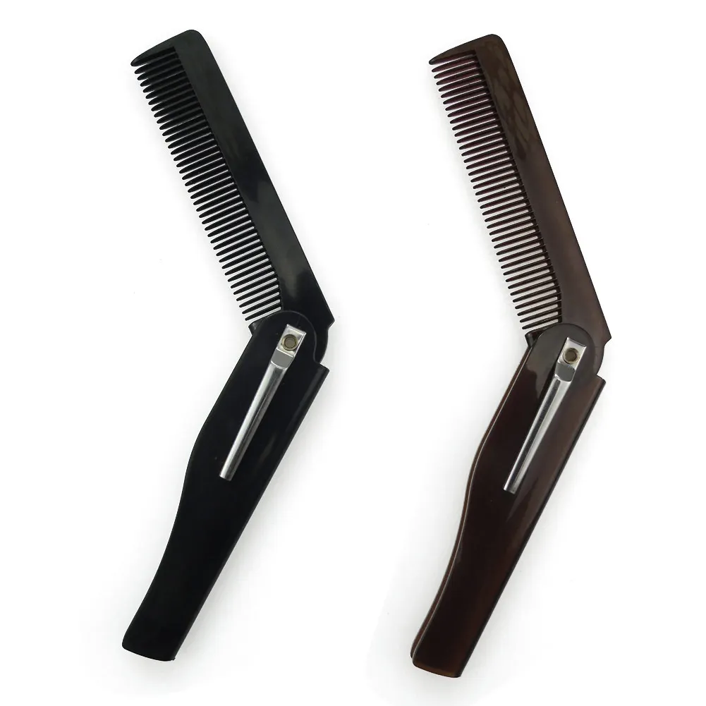 

9.2cm*2.5cm Portable Folding Comb Men's Hair Moustche Beard Comb Travel Plastic Combs