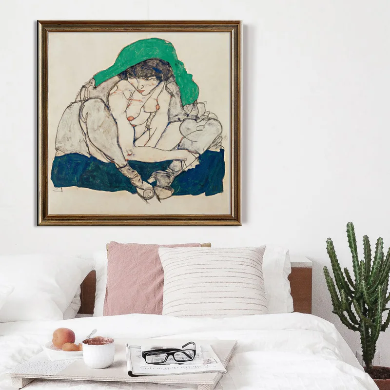 Абстрактная масляная картина Egon Schiele Осеннее дерево холст художественный принт