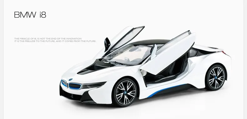 Rastar лицензированный BMW i8 открытая дверь RC игрушки для детей 1/14 электрический автомобиль 71000