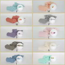 Стрейч обертывание повязка на голову Набор Винтаж новорожденный позирует ткань слой марли обертывание ребенка пеленать одеяло реквизит для фотосъемки