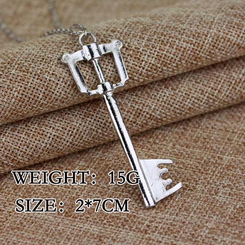

Kingdom Hearts Keyblade Metal Necklace Game Jewelry Accessories Figure Cosplay Toy Gift