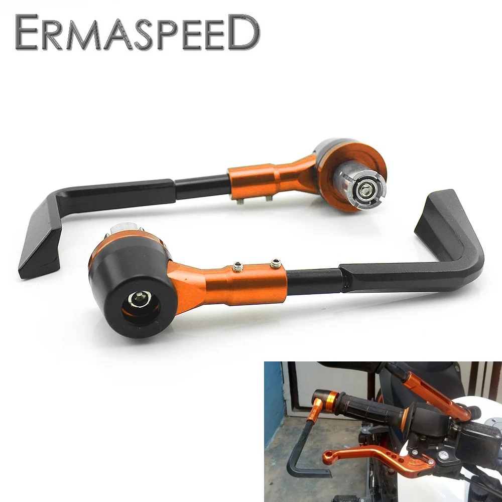 

Pair 7/8" 22mm CNC Aluminum Motocross Lever Guards Hand Guard Falling Protector Universal for KTM Duke 125 200 390 Motorcycle