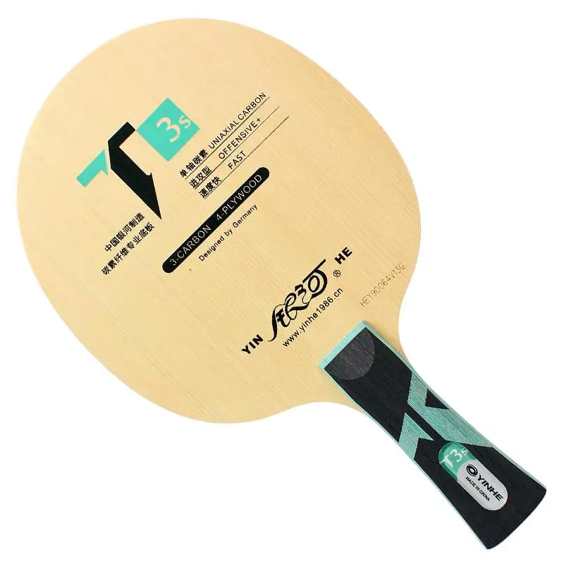 Yinhe Galaxy T 3s 5s 6s Pro Hinoki+ карбоновый стол Tenis Blade ракетка для Пинг-Понга Летучая Мышь - Цвет: long handle