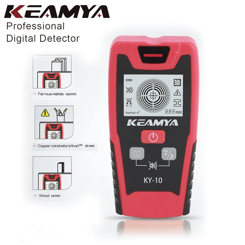 KEAMYA Многофункциональный сканер для стен ручной профессиональный настенный детектор металла древесины AC кабельный искатель сканер настенные диагностические инструменты