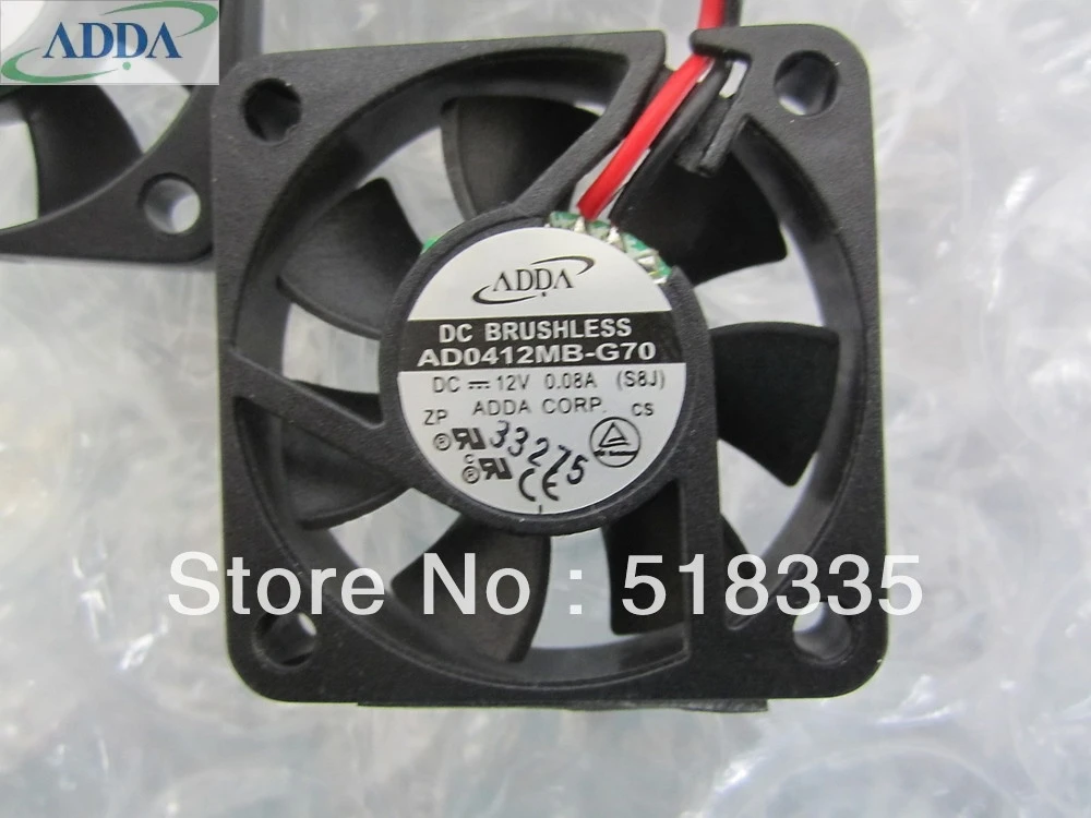 Для ADDA AD0412MB G70 4 см 40 мм 40*40*10 4010 дюйма x 1 5 вентилятор 7/16 а 12 В постоянного тока 2