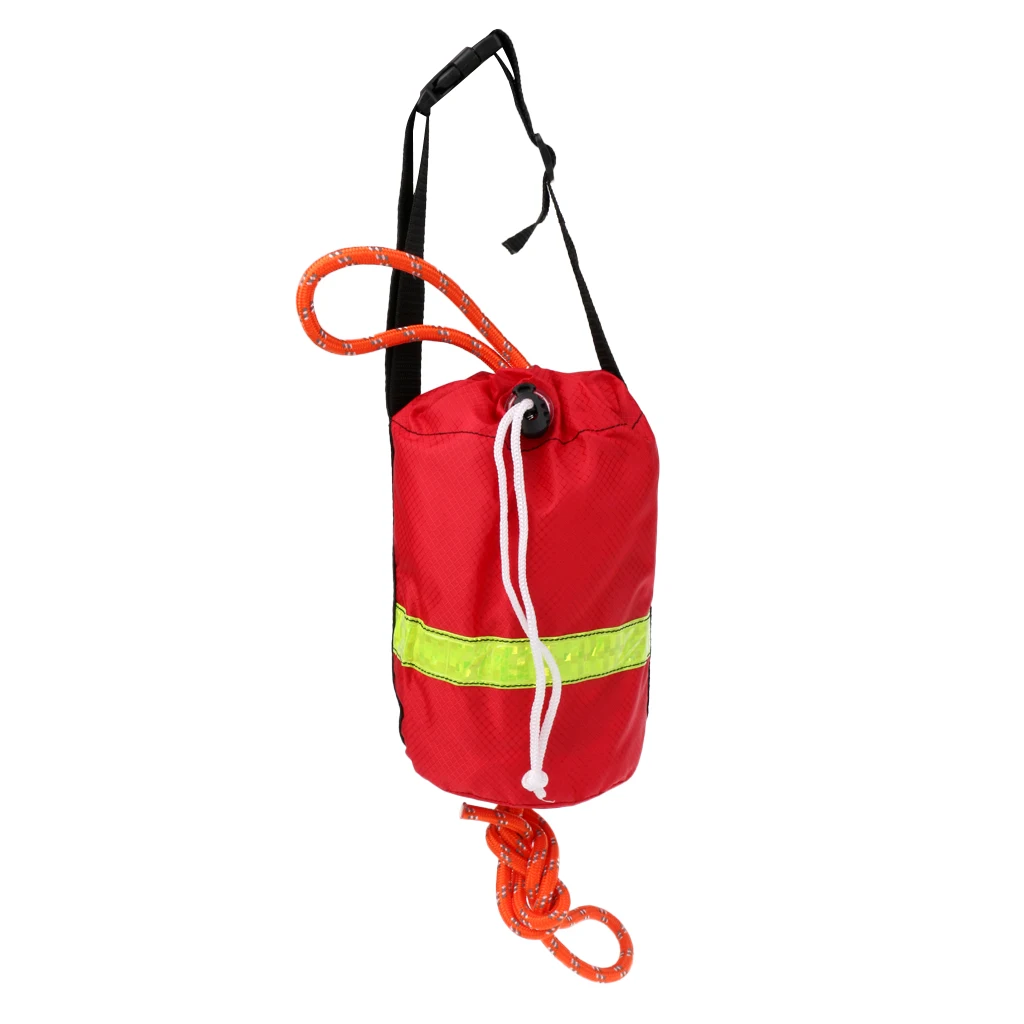 MagiDeal 16m/21m Kayak Reflective Throwline Water Rescue Safe Throw Bag Floating Rope Rescue Throw Line Kit 